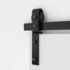 Quiet Glide Black 48 in. Single Bi-Fold Front Mount Sliding Barn Door Track and Hardware Kit NT.BF1500.FM.08-4